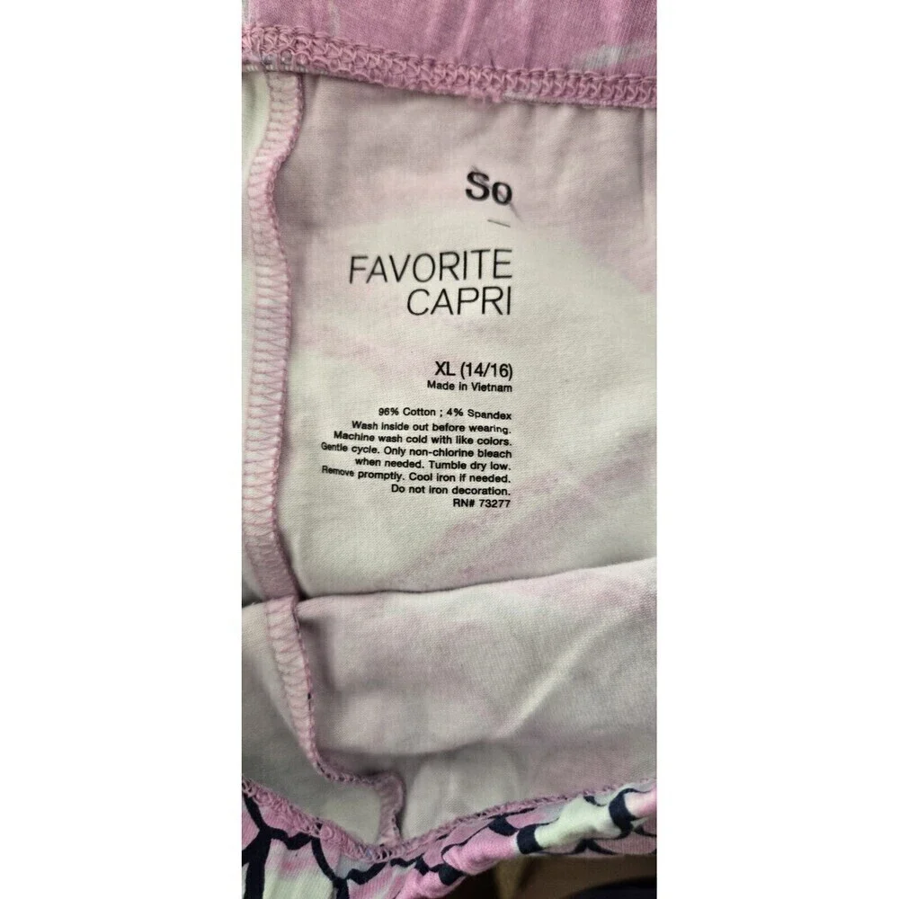 So Girls Favorite Capri Leggings XL 14/16 New without Tags Mermaid
